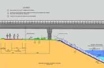 Dibujo secci�n del puente de la autov�a